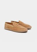Mocassins homme semelle tressée - Marron