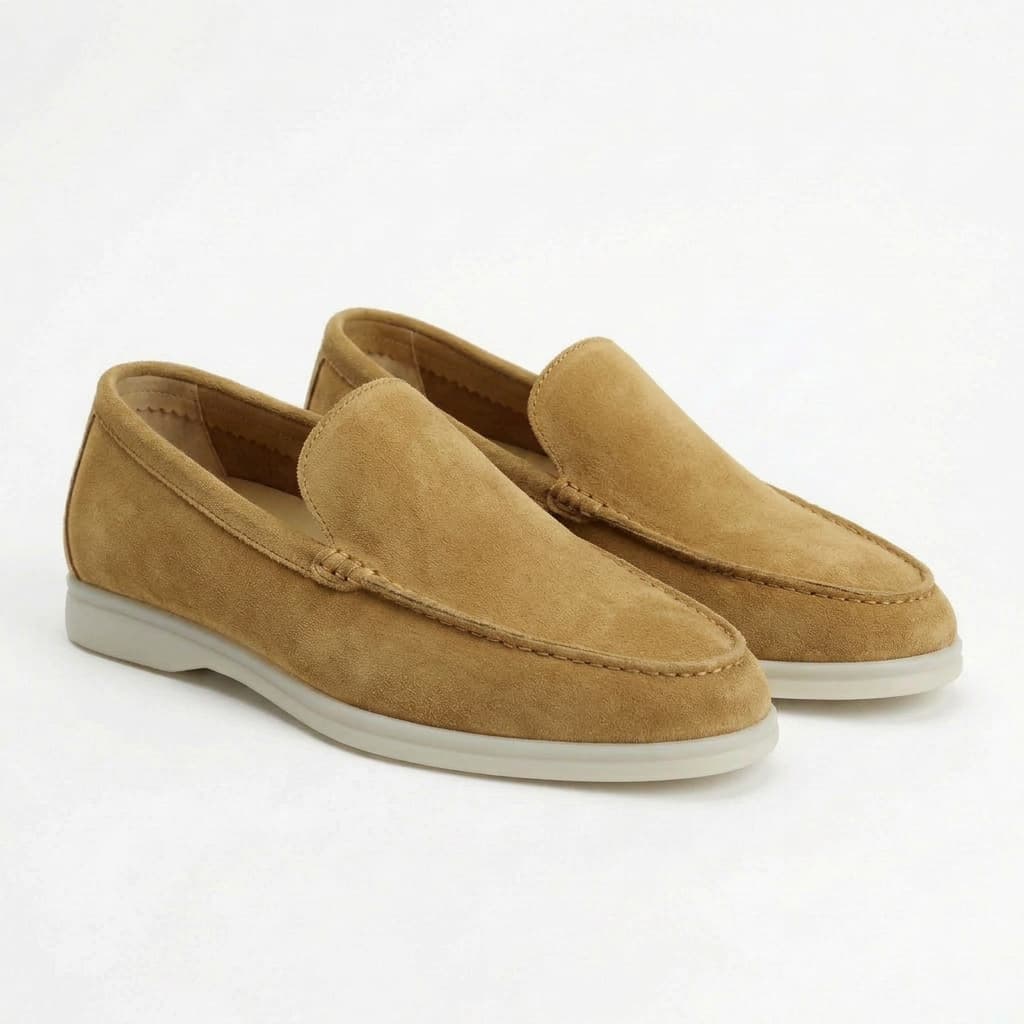 Mocassins homme souples à enfiler - Marron clair