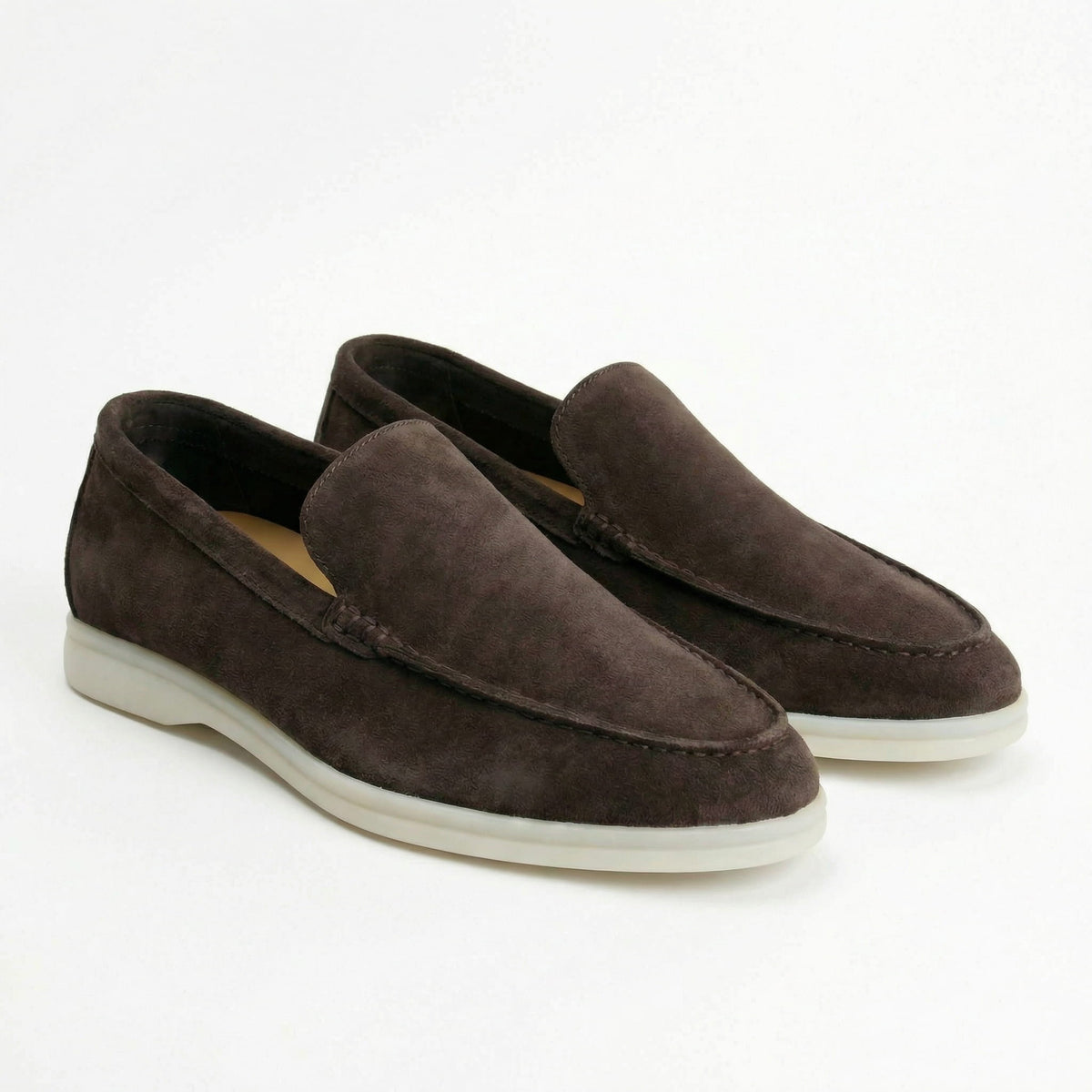Mocassins homme souples à enfiler - Marron foncé