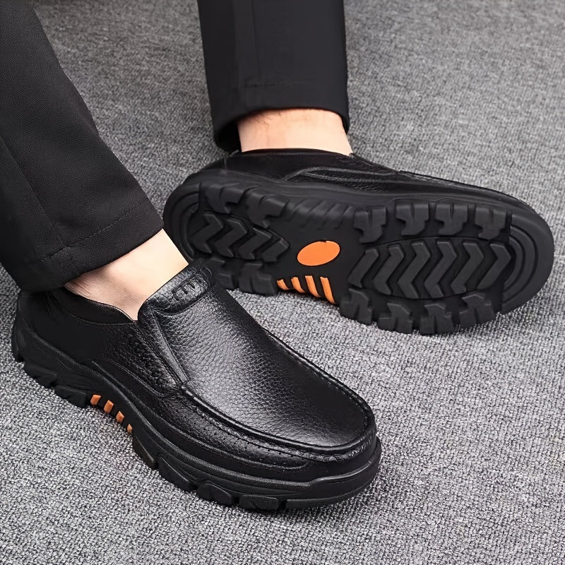 Mocassins homme surpiqûres contrastées - image 5
