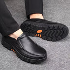 Mocassins homme surpiqûres contrastées - image 5