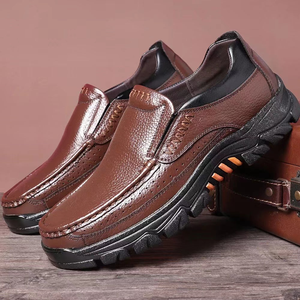 Mocassins homme surpiqûres contrastées - image 7