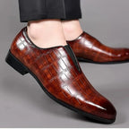 Mocassins homme texturés - Marron