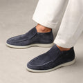 Mocassins homme tige montante - Bleu