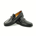 Mocassins homme tressés à barrette - image 3