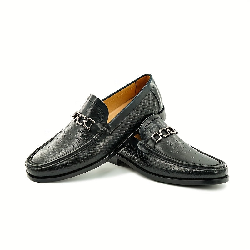 Mocassins homme tressés à barrette - image 3