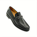 Mocassins homme tressés à barrette - Noir