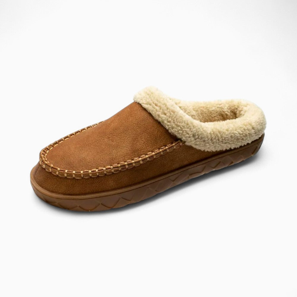 Mocassins Indiens D’hiver En Daim Fourrés - Marron