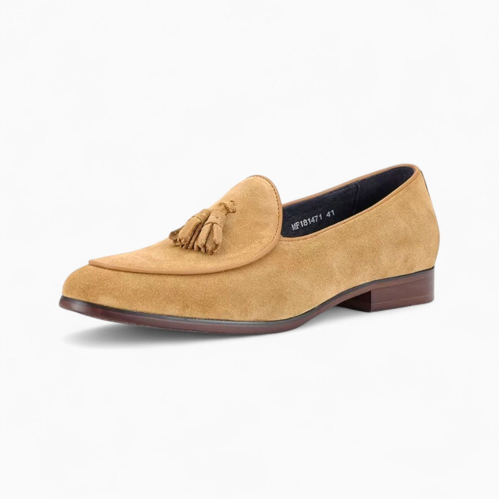 Mocassins Indiens En Daim Pour Homme - Beige