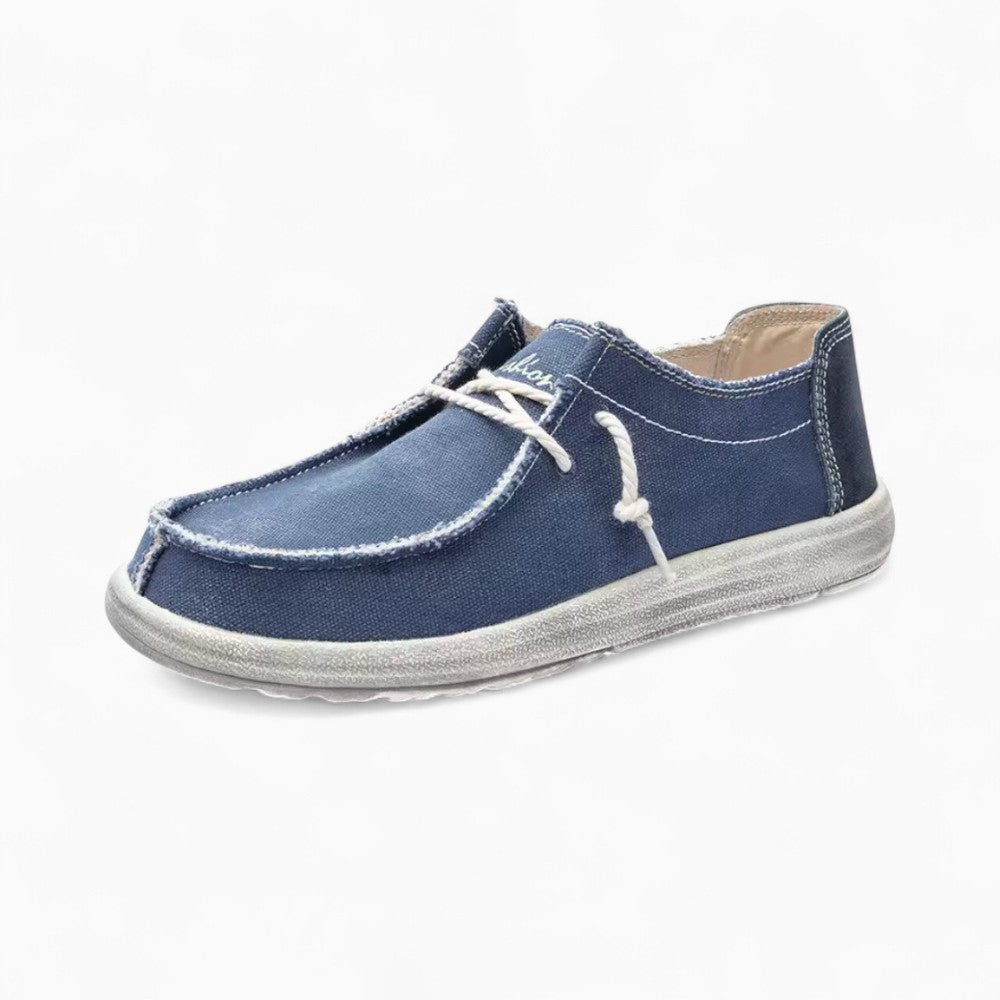 Mocassins Légers Et Décontractés Pour Homme En Tissu - Bleu Marine