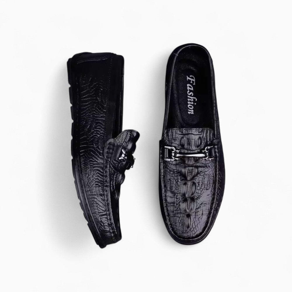 Mocassins Noir en Cuir Synthétique Pour Homme - image 2