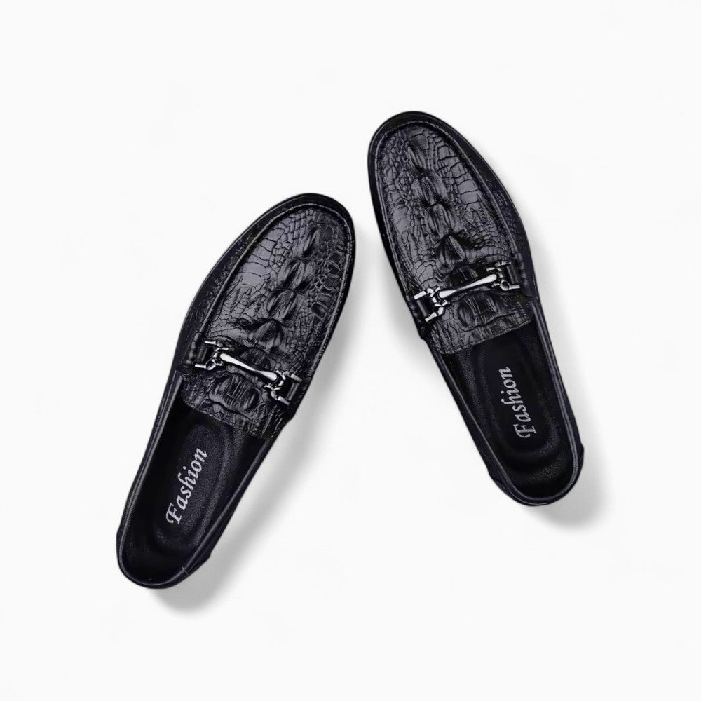 Mocassins Noir en Cuir Synthétique Pour Homme - image 3
