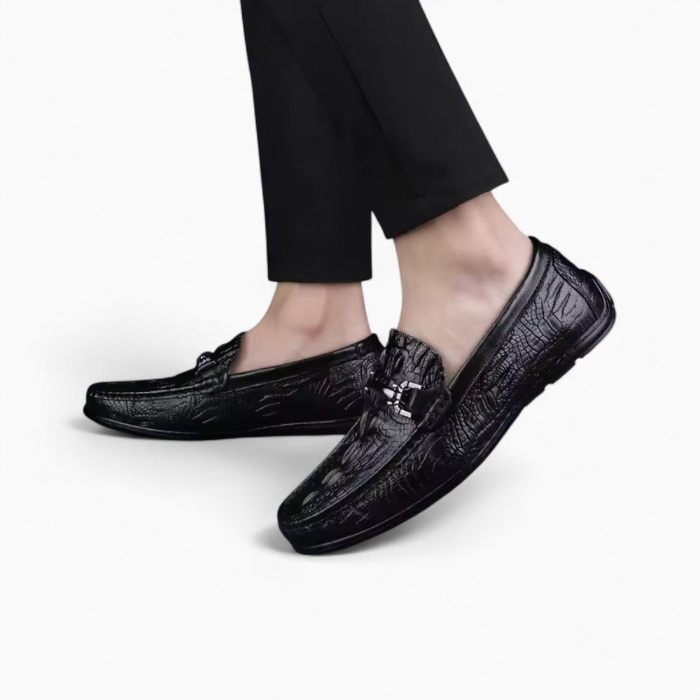 Mocassins Noir en Cuir Synthétique Pour Homme - image 4