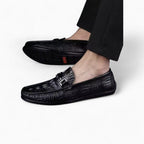 Mocassins Noir en Cuir Synthétique Pour Homme - image 5