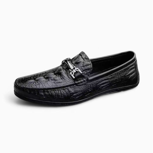 Mocassins Noir en Cuir Synthétique Pour Homme - Noir