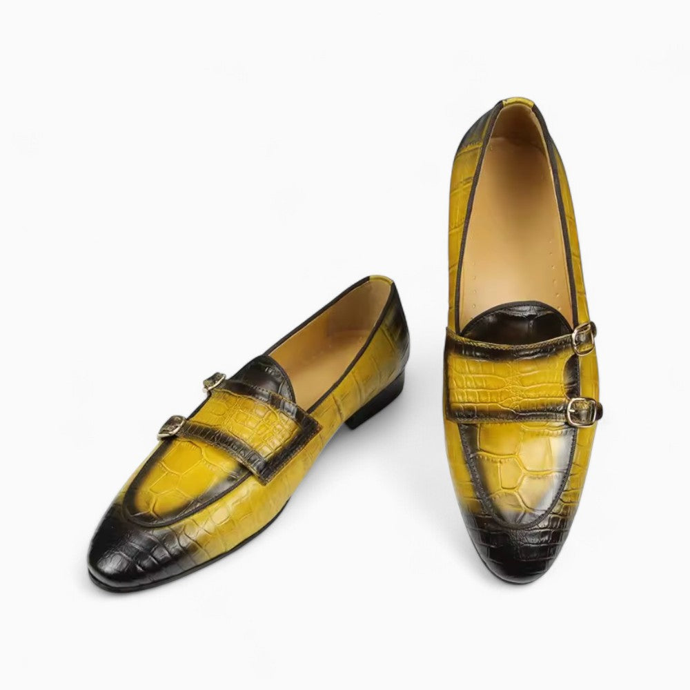 Mocassins Souples Bicolores Effet Cuir - image 4