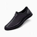 Mocassins Souples En Mesh Avec Motif Surpiqures - Noir