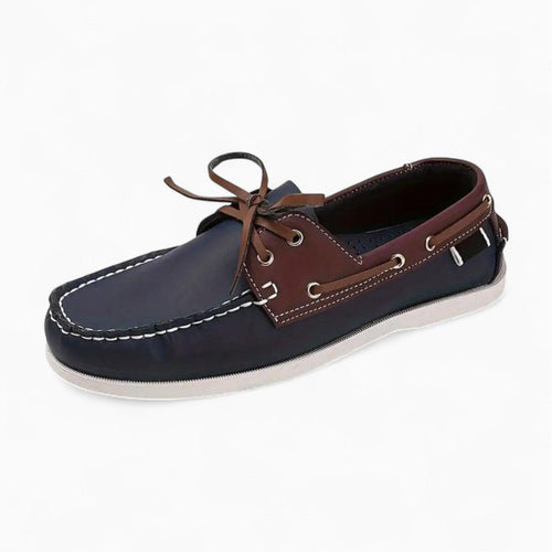 Mocassins Souples Tendances En Cuir Synthétique Pour Homme - Bleu Marine