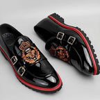 Mocassins vernis à motif abeille — Noir - image 2