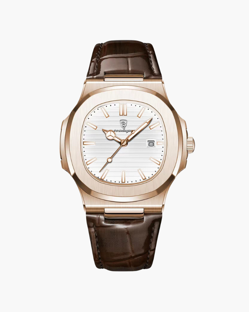 Montre Date Classique pour Homme - Blanc