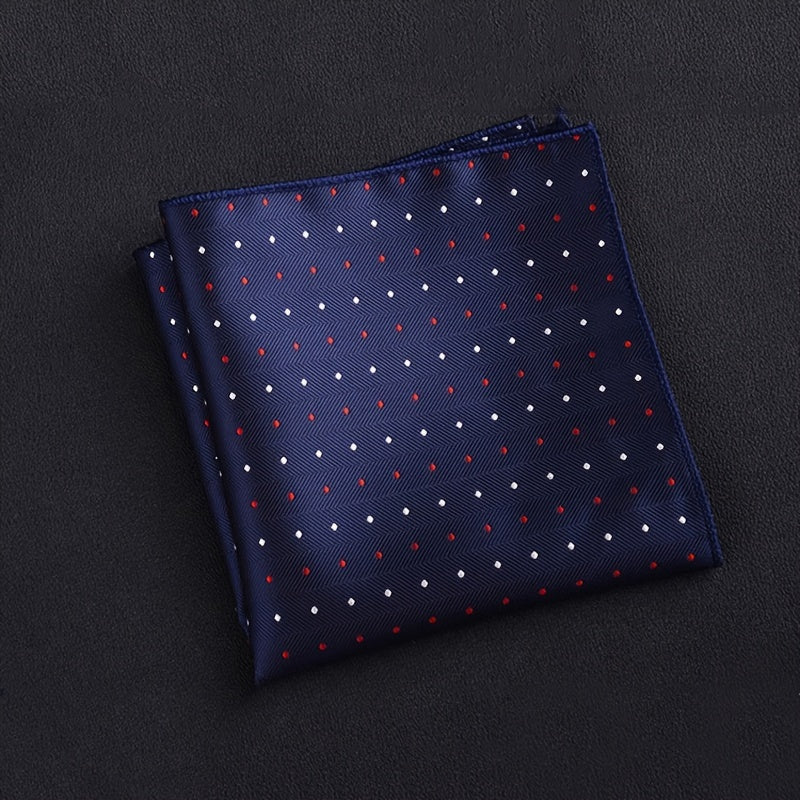 Mouchoir homme à rayures - Bleu Marine/Rouge