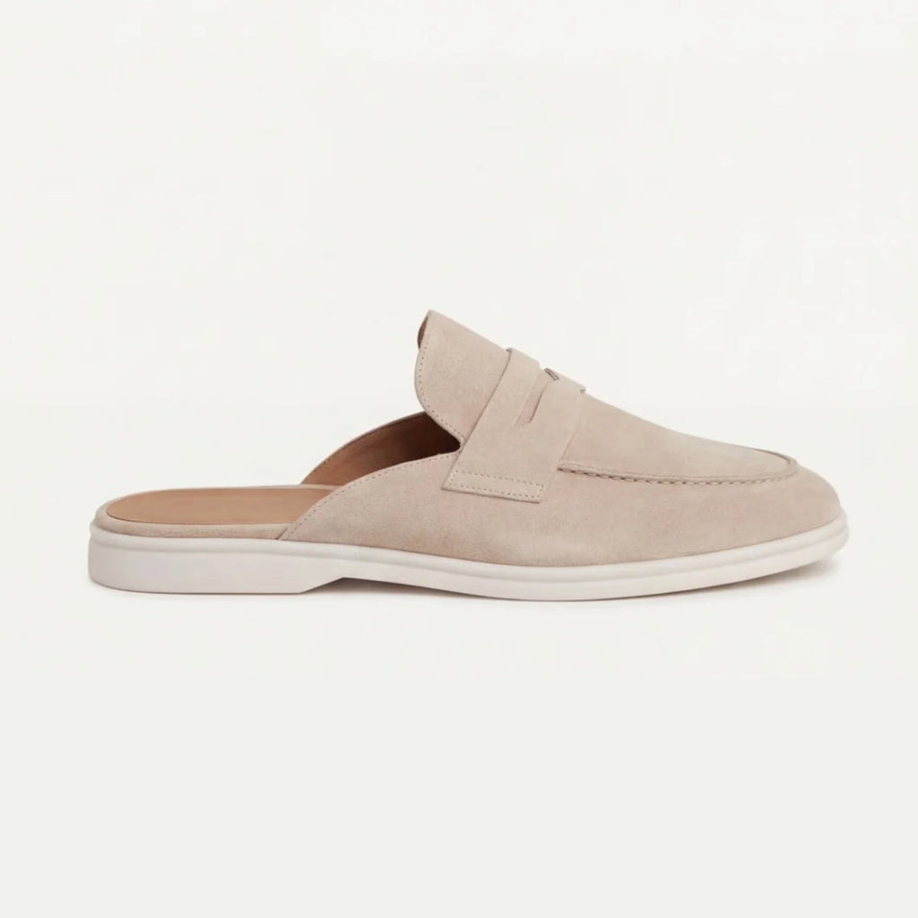 Mules homme à bride - Beige