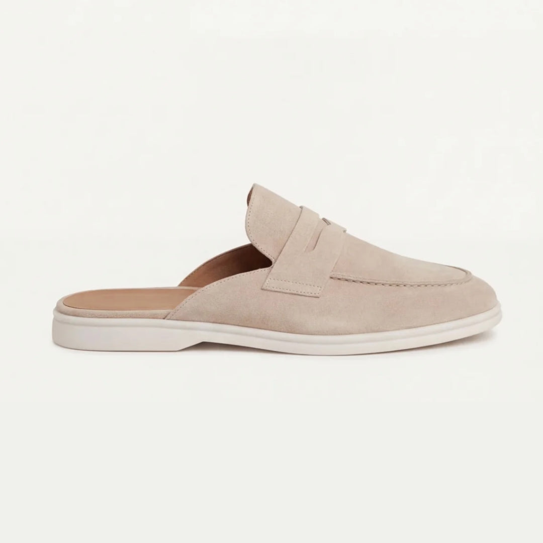 Mules homme à bride - Beige