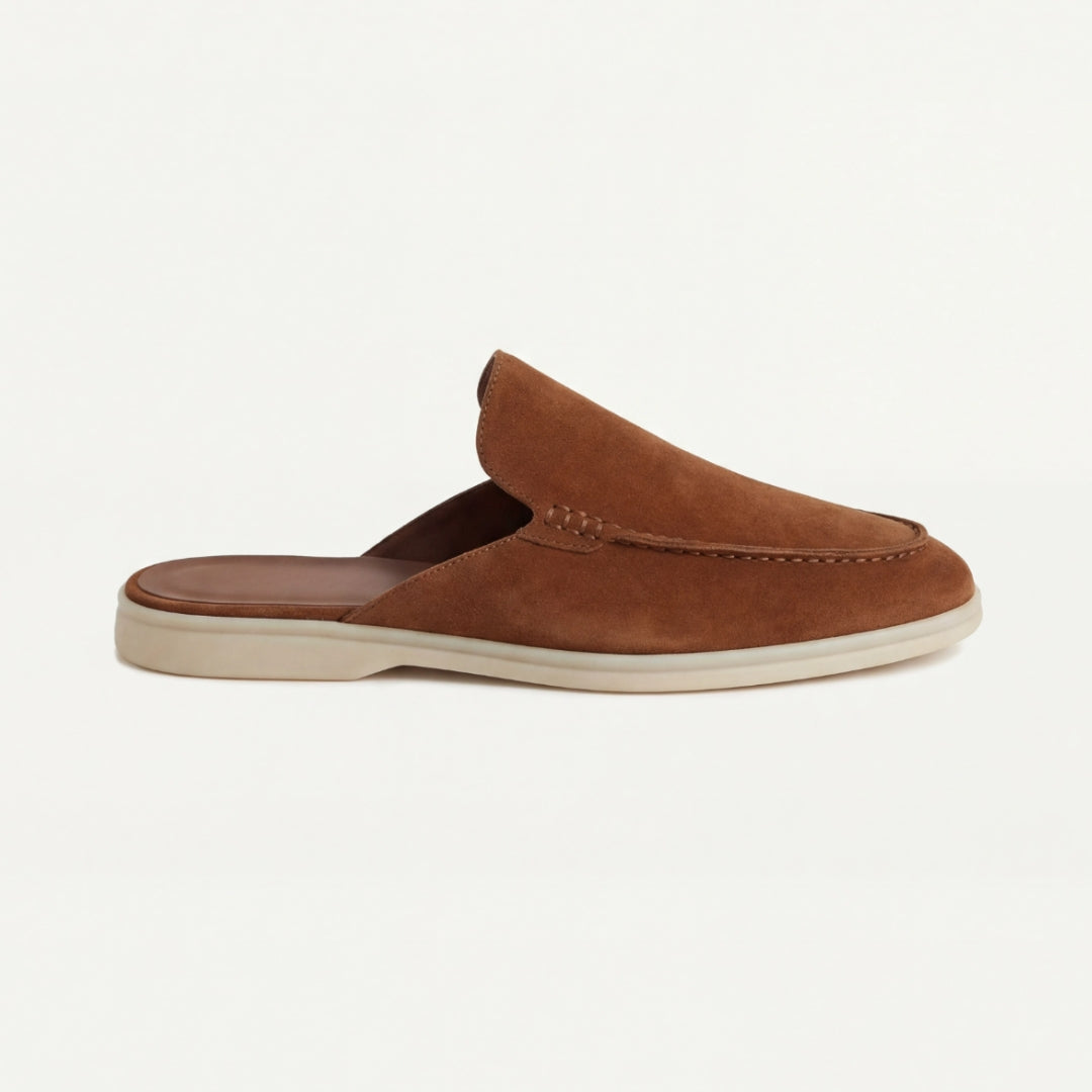 Mules homme à enfiler - Marron