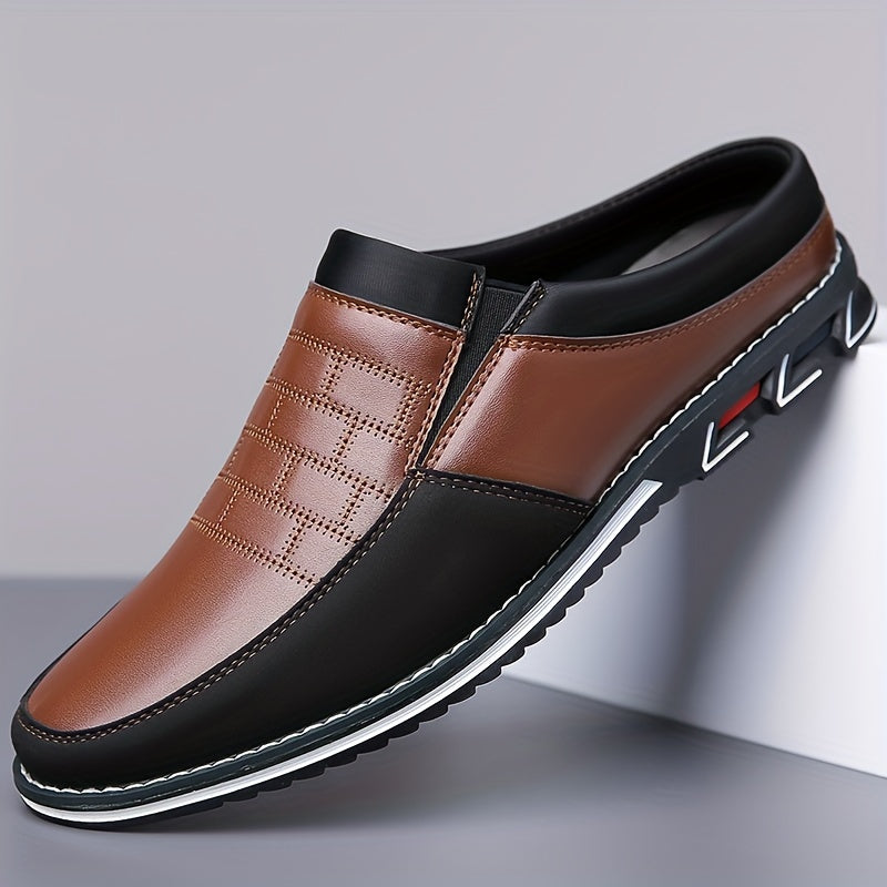 Mules homme bicolores à enfiler - image 4