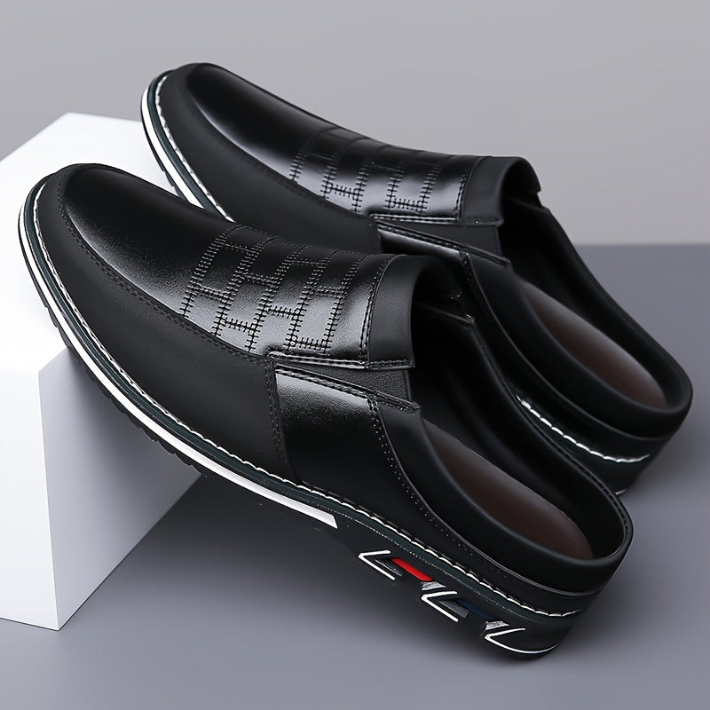 Mules homme bicolores à enfiler - Noir