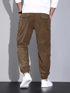 Pantalon Cargo Ajusté pour Homme – Pantalon en Velours Côtelé Confortable - image 2
