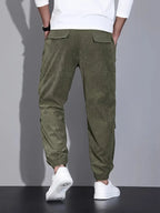 Pantalon Cargo Ajusté pour Homme – Pantalon en Velours Côtelé Confortable - image 6