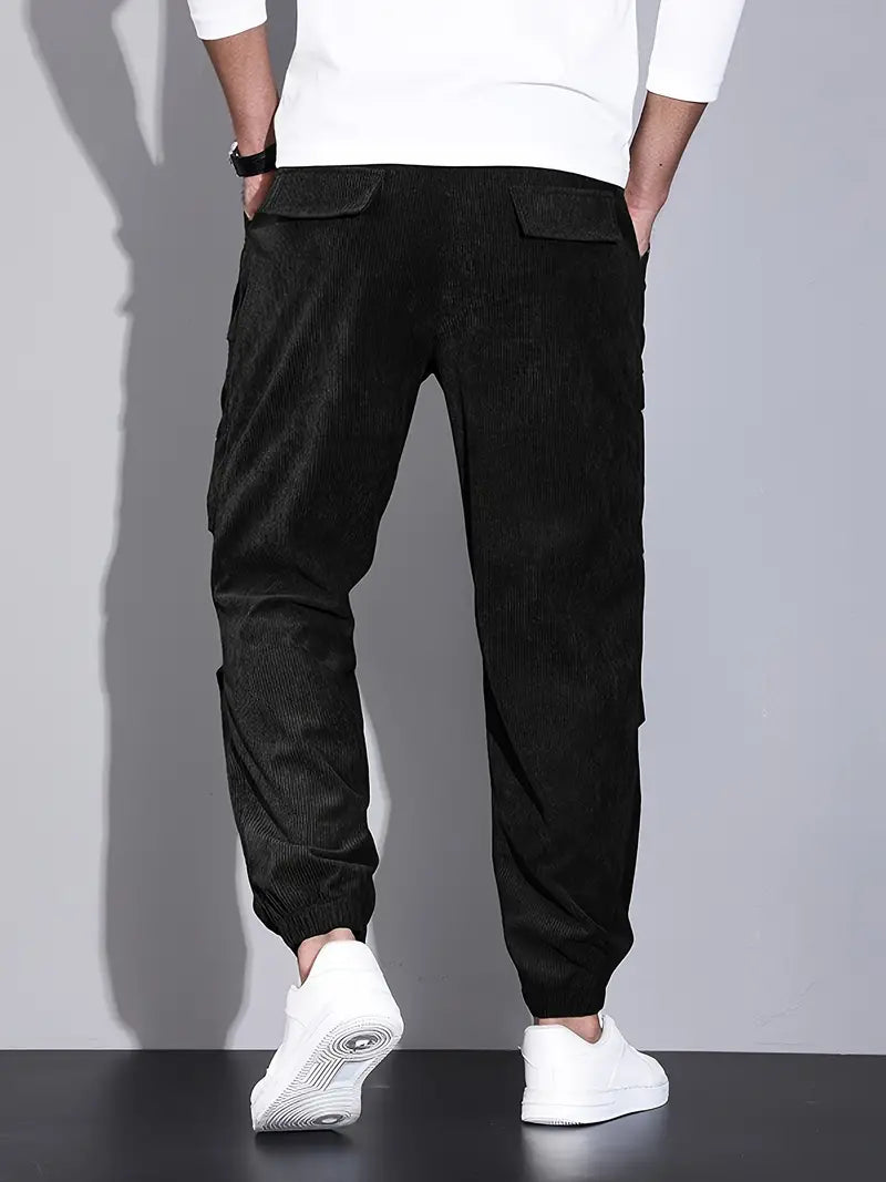 Pantalon Cargo Ajusté pour Homme – Pantalon en Velours Côtelé Confortable - image 8