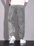 Pantalon Cargo Ajusté pour Homme – Pantalon en Velours Côtelé Confortable - image 10