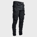 Pantalon Cargo Classique pour Homme – Pantalon Confort Durable et Ajusté - Noir