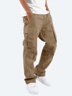 Pantalon cargo homme à cordon - Marron