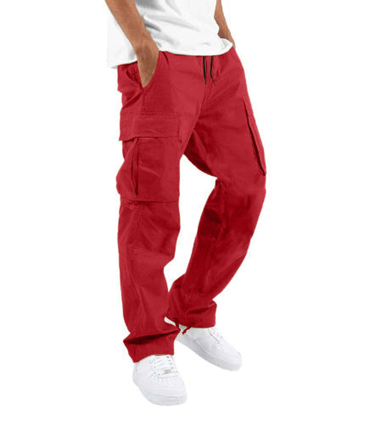 Pantalon Cargo Homme Coupe Ample à Jambes Larges – Pantalon Décontracté en Coton Mélangé - image 14