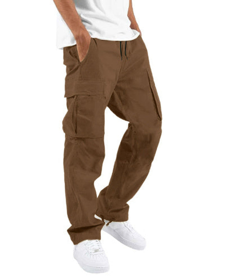 Pantalon Cargo Homme Coupe Ample à Jambes Larges – Pantalon Décontracté en Coton Mélangé - image 15