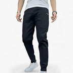 Pantalon Cargo Moderne Homme – Taille Élastique Confortable pour Tous les Jours - Noir