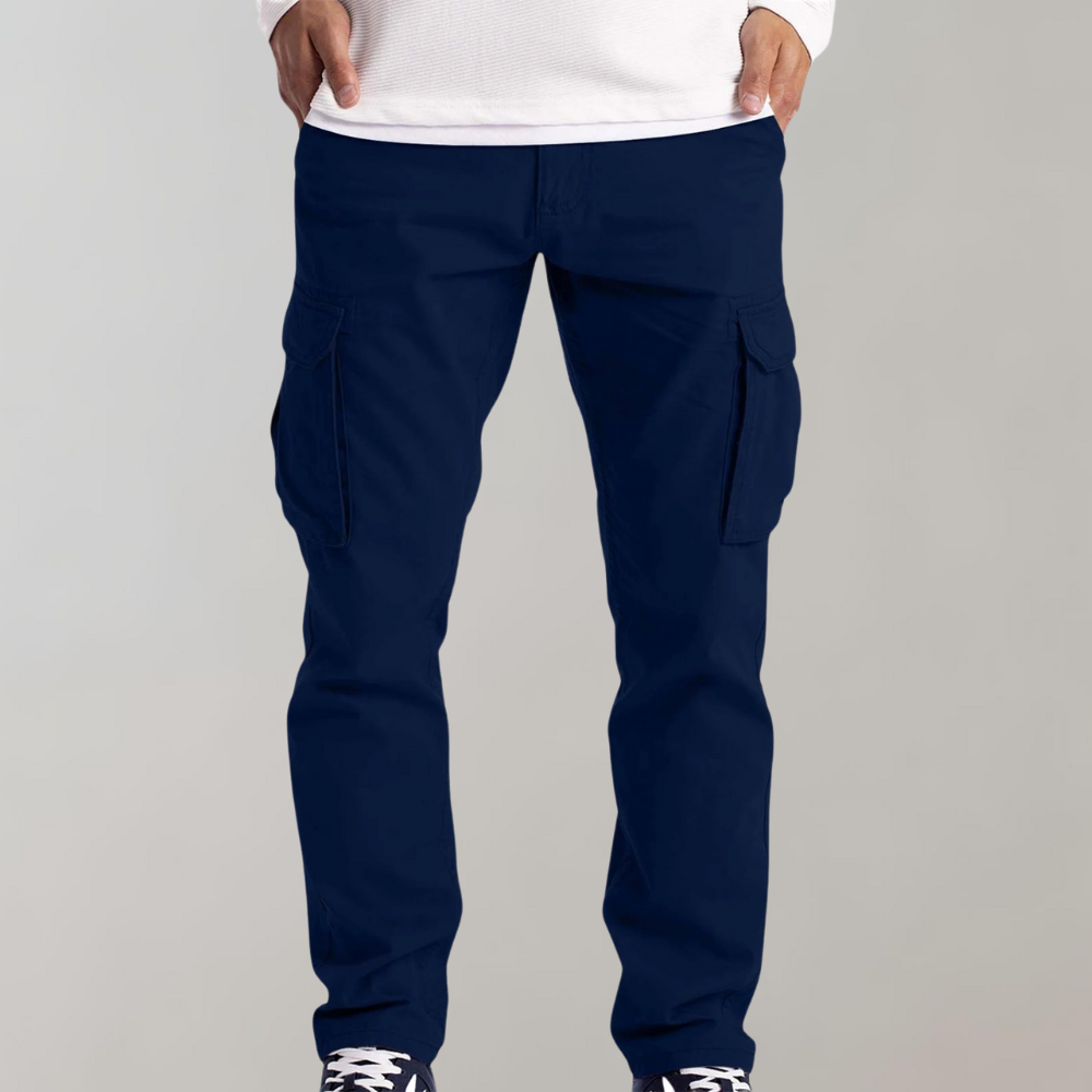 Pantalon cargo pour homme - Bleu
