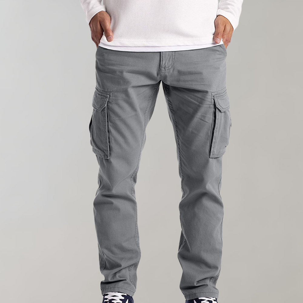 Pantalon cargo pour homme - Gris clair