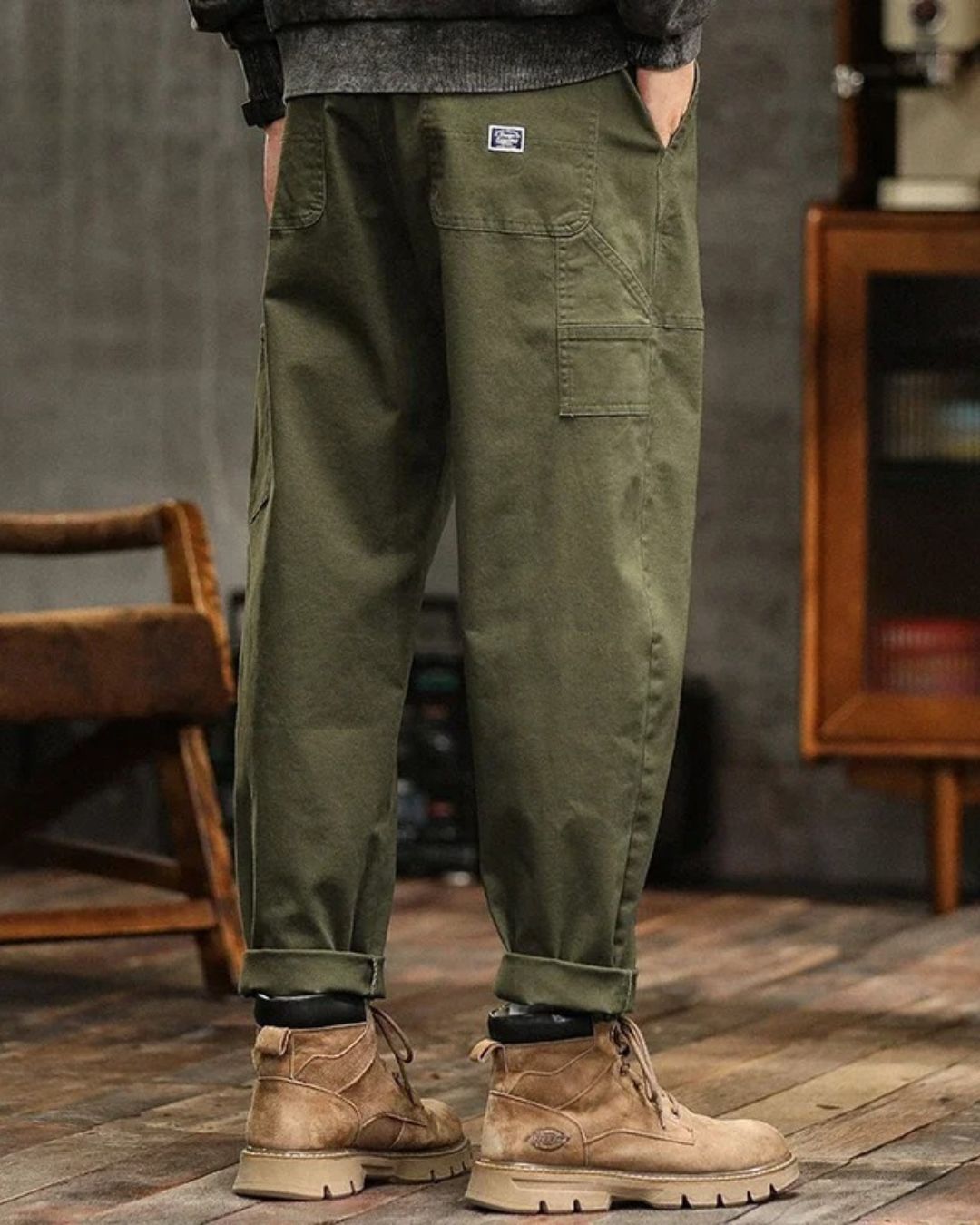 Pantalon Cargo Vintage Premium Homme – Pantalon Décontracté Élégant - image 2
