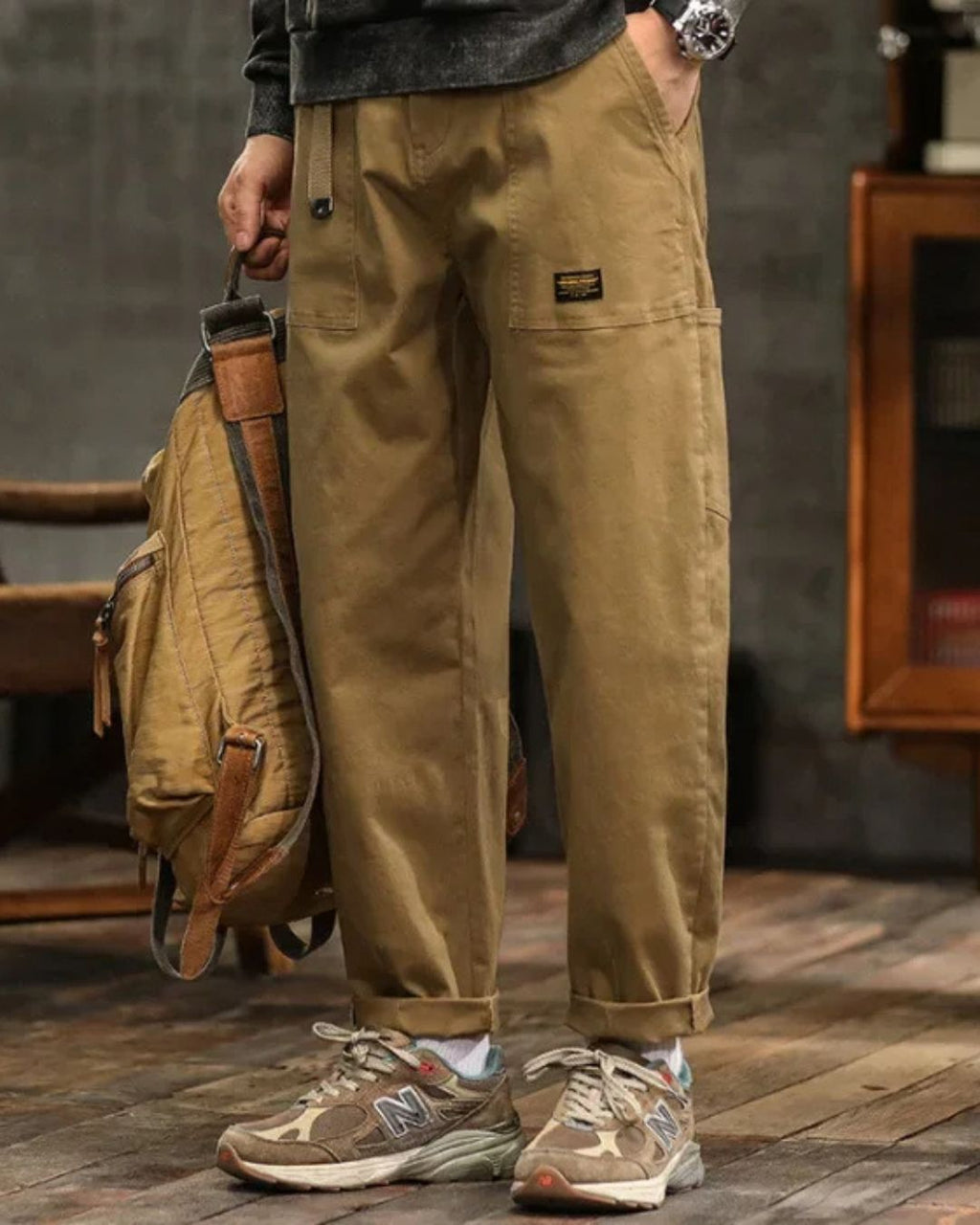Pantalon Cargo Vintage Premium Homme – Pantalon Décontracté Élégant - image 3