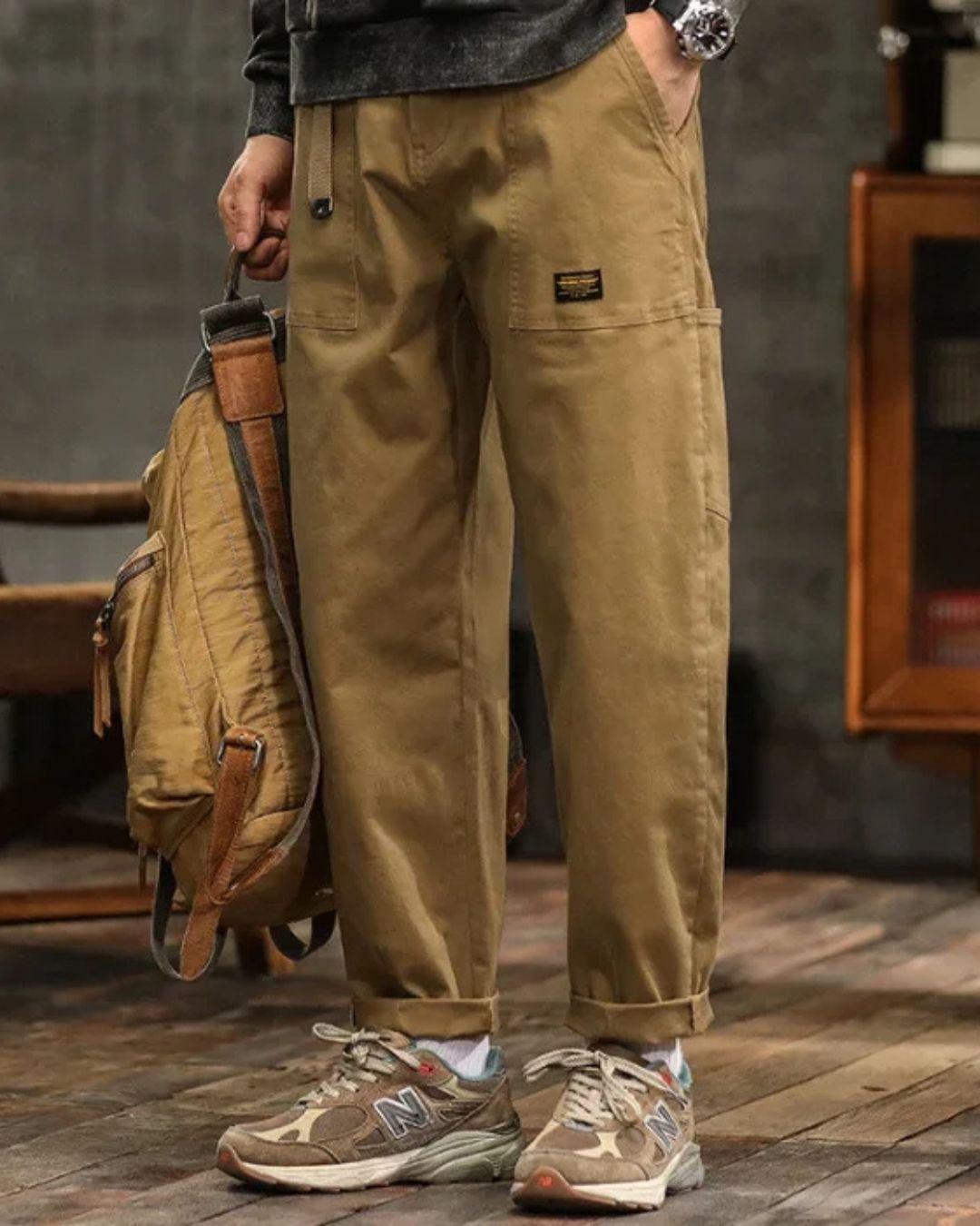 Pantalon Cargo Vintage Premium Homme – Pantalon Décontracté Élégant - image 3