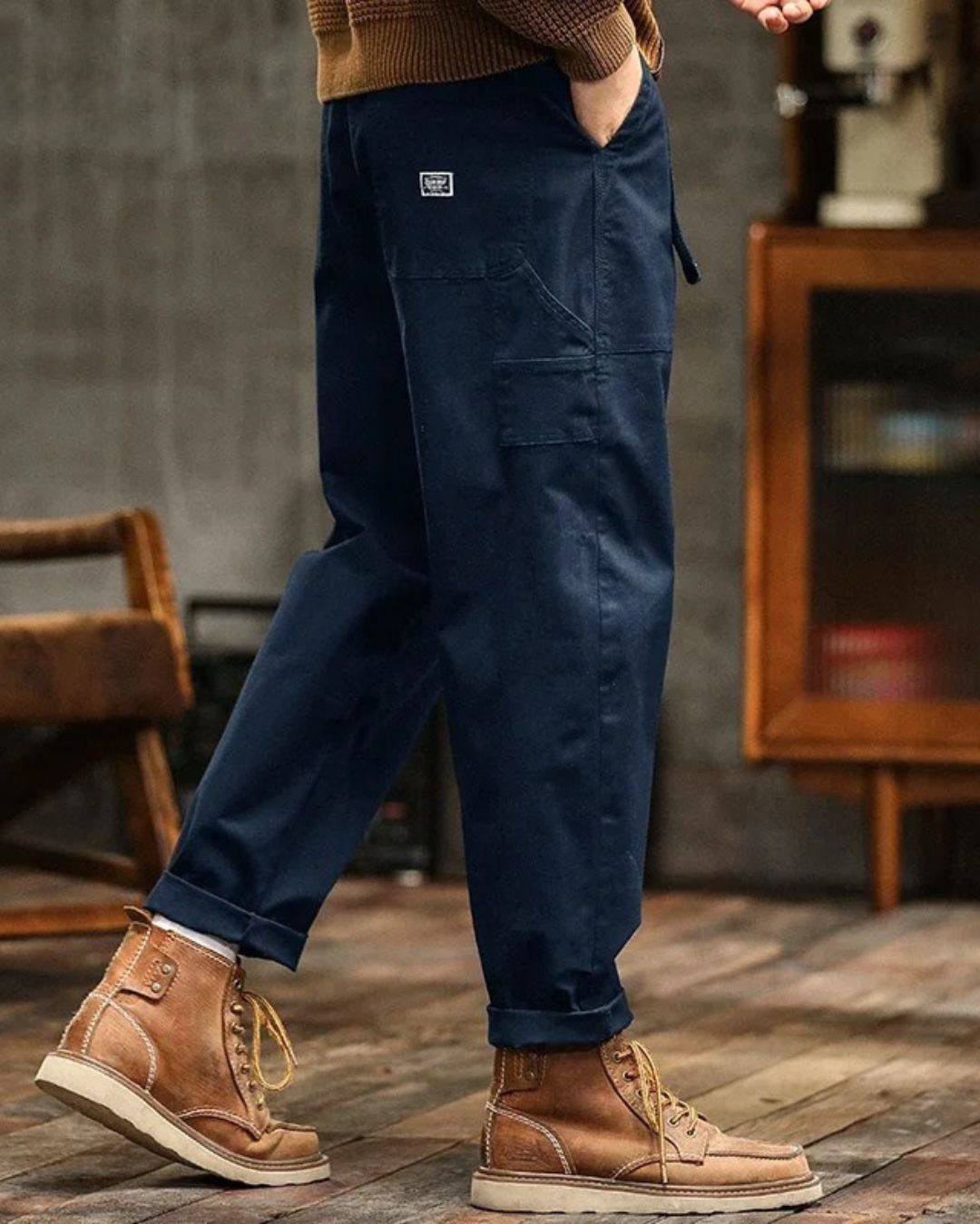 Pantalon Cargo Vintage Premium Homme – Pantalon Décontracté Élégant - image 4