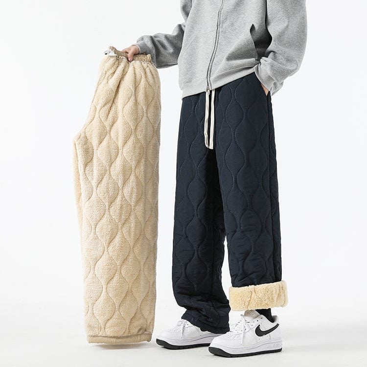 Pantalon Hiver Matelassé Homme à Coupe Ample – Pantalons Chauds et Confortables - image 3
