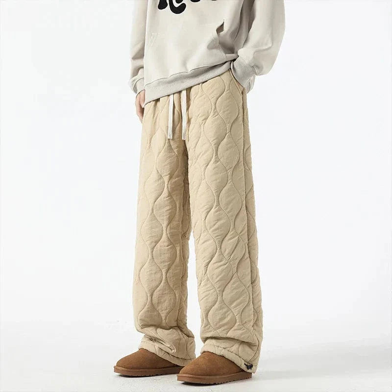 Pantalon Hiver Matelassé Homme à Coupe Ample – Pantalons Chauds et Confortables - image 8