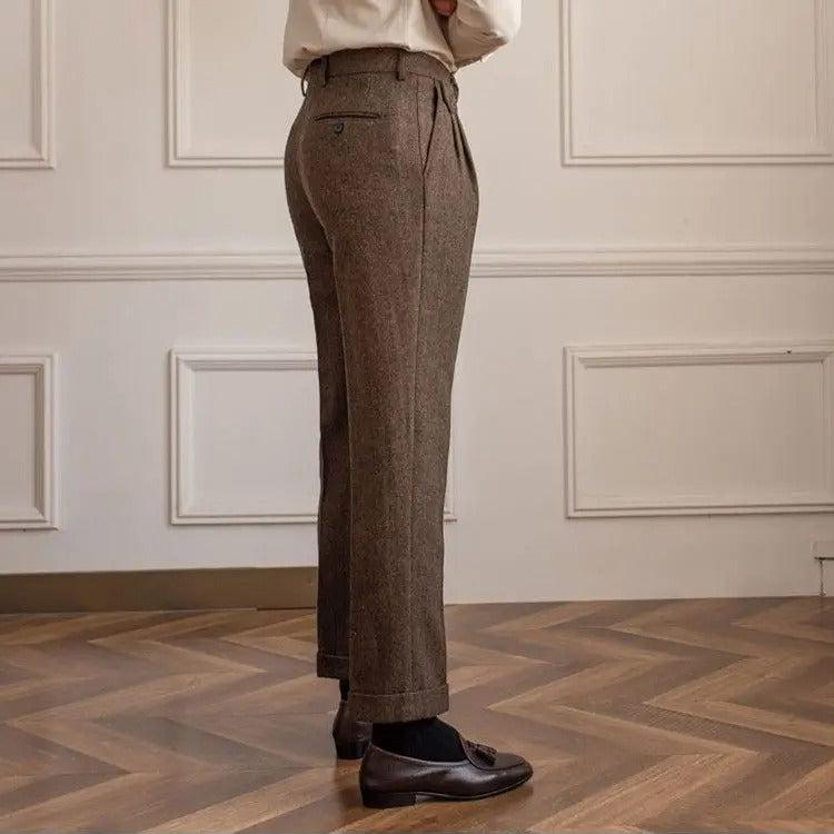 Pantalon homme à chevrons - image 4