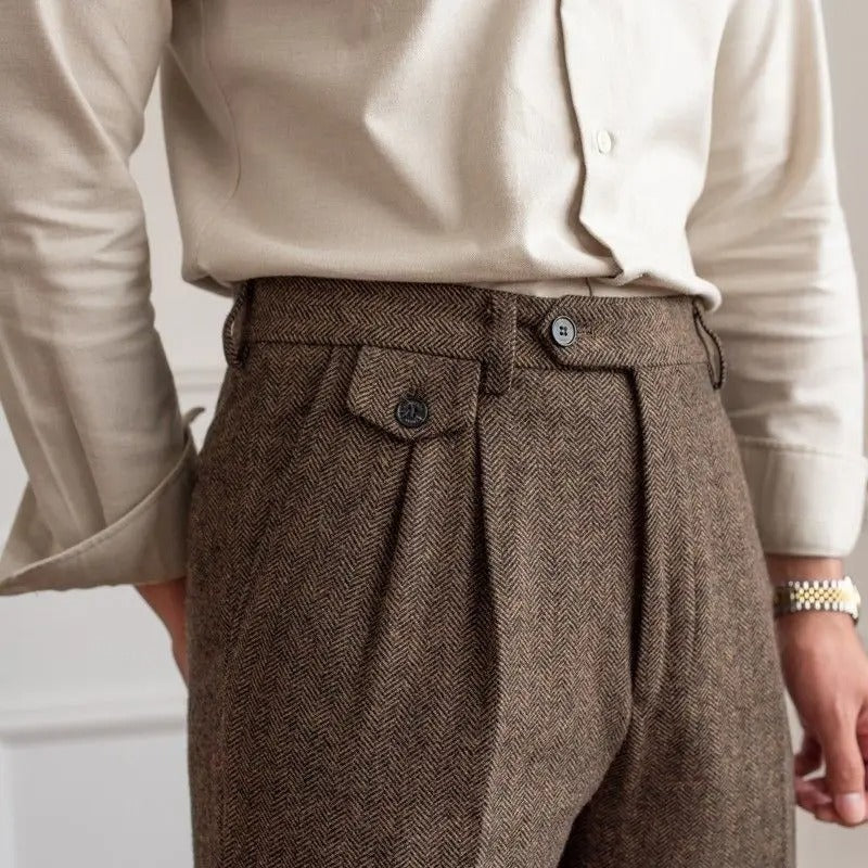 Pantalon homme à chevrons - image 5