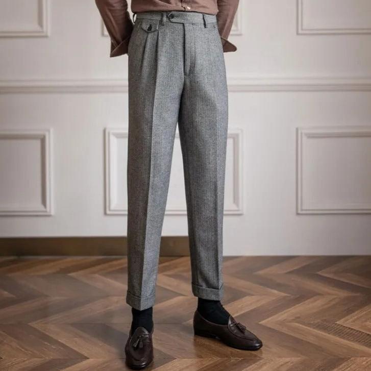 Pantalon homme à chevrons - Gris